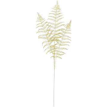 

LAALU Vánoční dekorace - list s glitery, zlatá, 79 cm
