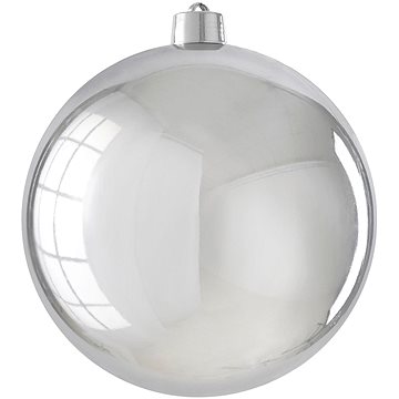 

LAALU Vánoční ozdoby - koule, stříbrná lesklá, průměr 20 cm