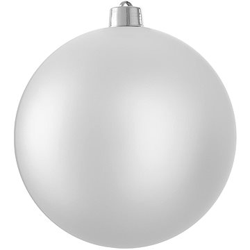 

LAALU Vánoční ozdoby - koule, stříbrná matná, průměr 20 cm