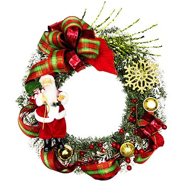 

LAALU Vánoční věnec - santa, 45 cm