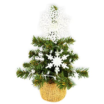 

LAALU Vánoční stromek zdobený v květináči - TINY 1, 13 ks ozdob, 25 cm