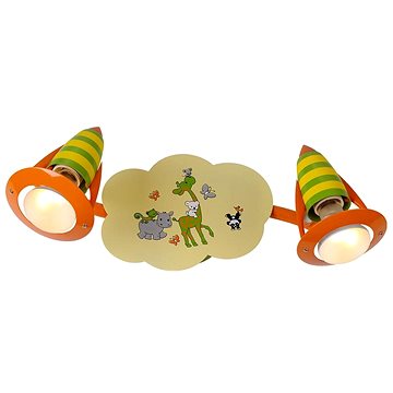 

Luxera 28013 - Dětské bodové svítidlo SAFARI 2xE14/40W/230V
