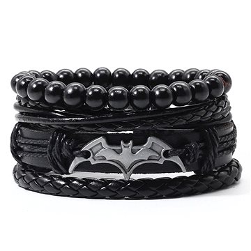 

Predator Q1 Kožený náramek Batman – sada 4ks - Q07