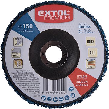 

EXTOL PREMIUM Kotouč brusný nylonový 150mmmx14mm, 8803356