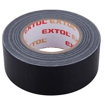 EXTOL PREMIUM páska lepicí textilní/univerzální, 50mm x 50m tl.0,18mm, černá, 8856313