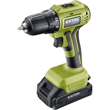 

EXTOL CRAFT vrtací šroubovák aku, Brushless, 20V Li-ion (2x), 2000 mAh, 402450