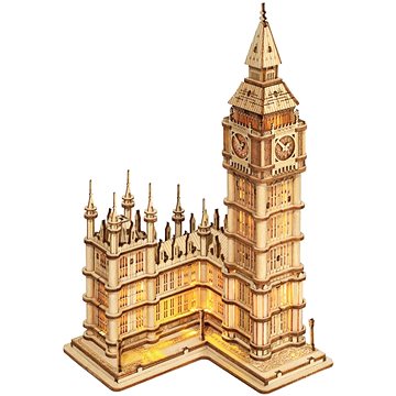 

Manboxeo 3D dřevěná Svítící Big Ben