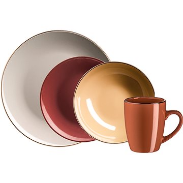 

Mäser METALLIC RIM II ASSORT Jídelní sada 16 ks 674011