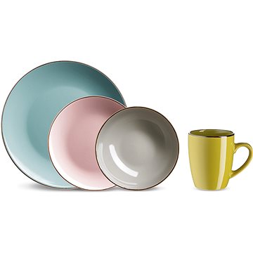

Mäser METALLIC RIM II ASSORT Jídelní sada 16 ks 674010