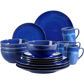 

Mäser DARK BLUE OSSIA Jídelní sada 16 ks