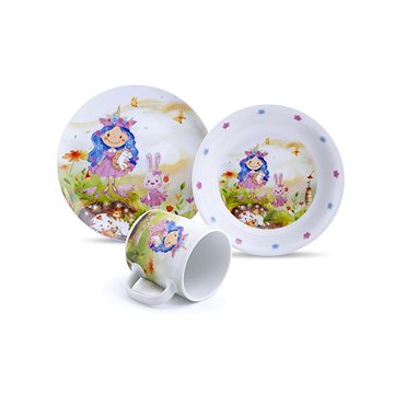 

MATELL Dětská porcelánová sada Princess 3 ks
