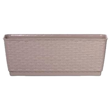

PROSPERPLAST Truhlík s miskou RATOLLA P 49.2 x 17.2 x 17.4 cm, tmavě béžový