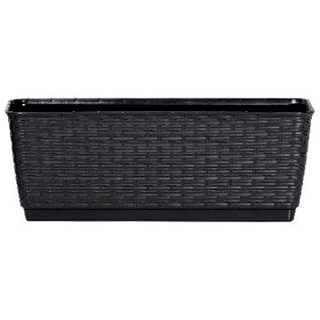 

PROSPERPLAST Truhlík s miskou RATOLLA P 49.2 x 17.2 x 17.4 cm, antracit