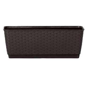 

PROSPERPLAST Truhlík s miskou RATOLLA P 38.6 x 15.4 x 14 cm, tmavě hnědá