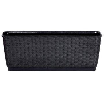 

PROSPERPLAST Truhlík s miskou RATOLLA P 29.3 x 12 x 12.6 cm, antracit