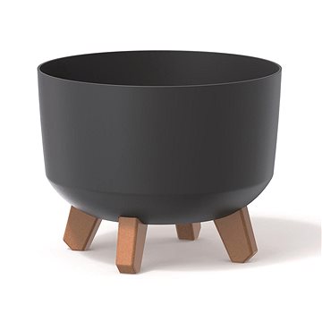 

PROSPERPLAST Květináč GRACIA STANDART, 23.8 x 23.8 x 18.7 cm, antracit