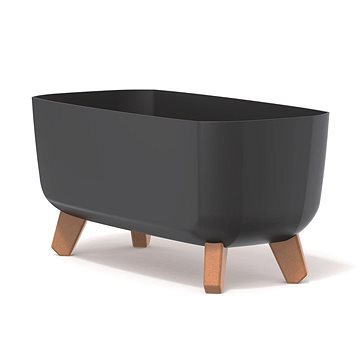 

PROSPERPLAST Květináč GRACIA CASE, 39 x 19.5 x 18.7 cm, antracit