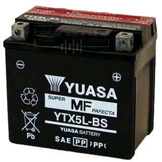 

YUASA YTX5L-BS, 12V, 4Ah