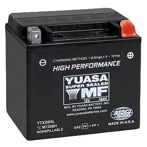 

YUASA YTX20HL-BS, 12V, 18Ah