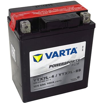 

VARTA YTX7L-BS, 6Ah, 12V