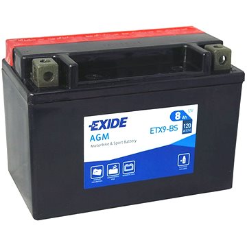 

EXIDE ETX9-BS, 12V, 8Ah, 120A