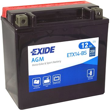 

EXIDE ETX14-BS, 12V, 12Ah, 200A