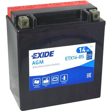 

EXIDE ETX16-BS, 12V, 14Ah, 215A