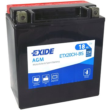 

EXIDE ETX20CH-BS, 12V, 18Ah, 230A