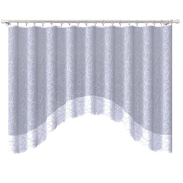 

MyBestHome Dekorační oblouková krátká záclona NIKA bílá 300x160 cm