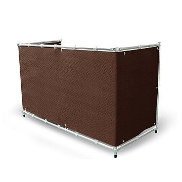 

MyBestHome Balkonová zástěna PREMIUM, 90 × 300 cm, ratanový vzor, hnědá, 240 g / m2