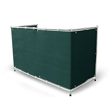 

MyBestHome Balkonová zástěna PREMIUM, 90 × 300 cm, ratanový vzor, zelená, 240 g / m2