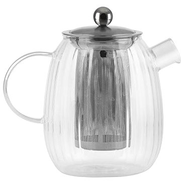 

Vialli Design Konvice skleněná na čaj s nerezovým sítkem, 1 l_TULIP 9309