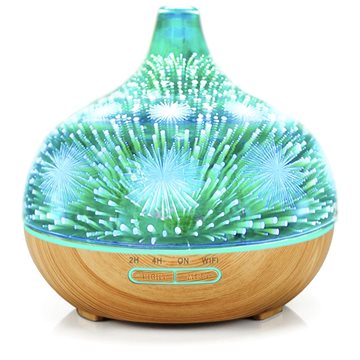 

BOT Smart aroma difuzér B11 - 400 ml světlé dřevo a LED ohňostroj