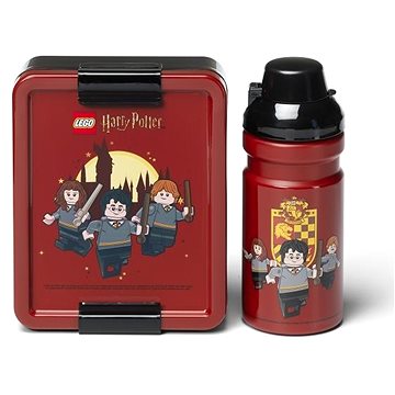 LEGO Harry Potter svačinový set (láhev a box) Nebelvír