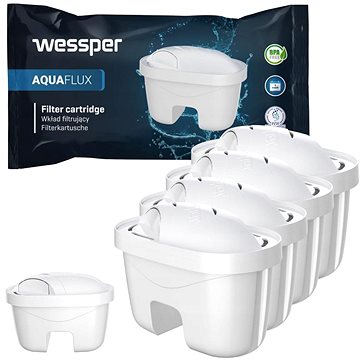 

Wessper AquaFlux Filtrační patrony 4 ks náhrada filtru Laica Bi-Flux