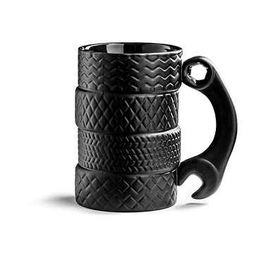 

Alum Keramický hrnek Tyres černý