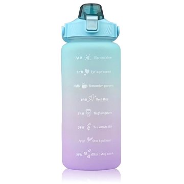 

KIK KX4667 Láhev na vodu s denním pitným režimem 2000 ml modrofialová
