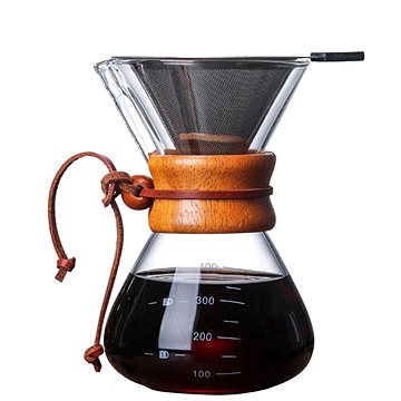 

ECOCOFFEE Chemex s nerezovým filtrem, 400 ml