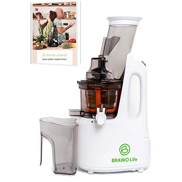 

BRAWO Life Šnekový odšťavňovač B-365 bílý + kniha zdarma