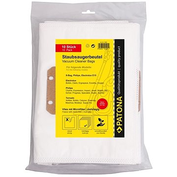 

PATONA sáčky do vysavače Electrolux E15
