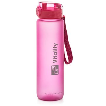 

G21 Láhev na pití 1000 ml, růžová-zmrzlá
