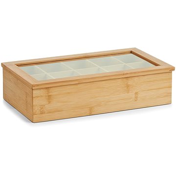 

ZELLER Úložný box na čajové sáčky bambus 36 × 20 × 9 cm
