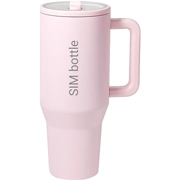 

SIM bottle Tumbler termoska se sklopným brčkem 1180 ml Světle růžová barva