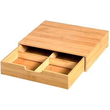 

KESPER Organizér na čaje a kávové kapsle, 34 × 31 × 8 cm, bambus