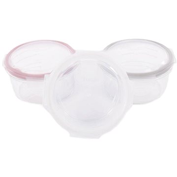 

Bo Jungle Skleněné misky s víčky B-Glass Bowls 280 ml White/Grey/Pink