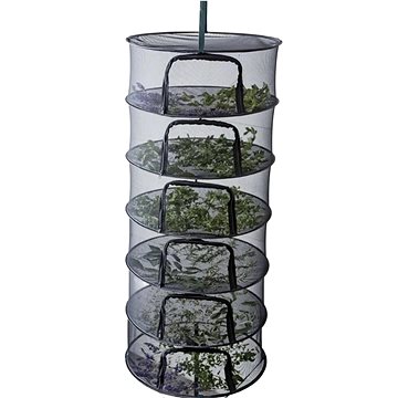 

Clever Grow Sušicí síť černá se zipem 6 pater