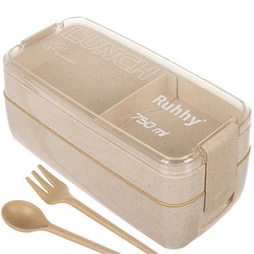 

Ruhhy 24528 Svačinový box termo s příborem 750 ml, béžový