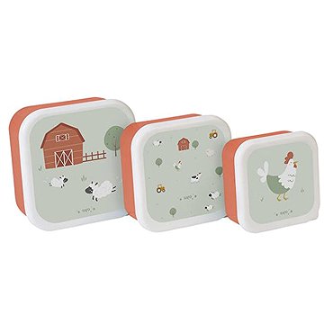 Saro Baby Sada svačinových misek 3 ks, Funny Farm