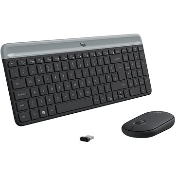 Logitech Slim Wireless Combo MK470 - CZ/SK - Set klávesnice a myši