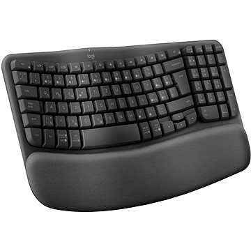 

Logitech Wave Keys Wireless Ergonomic Keyboard Graphite - CZ/SK